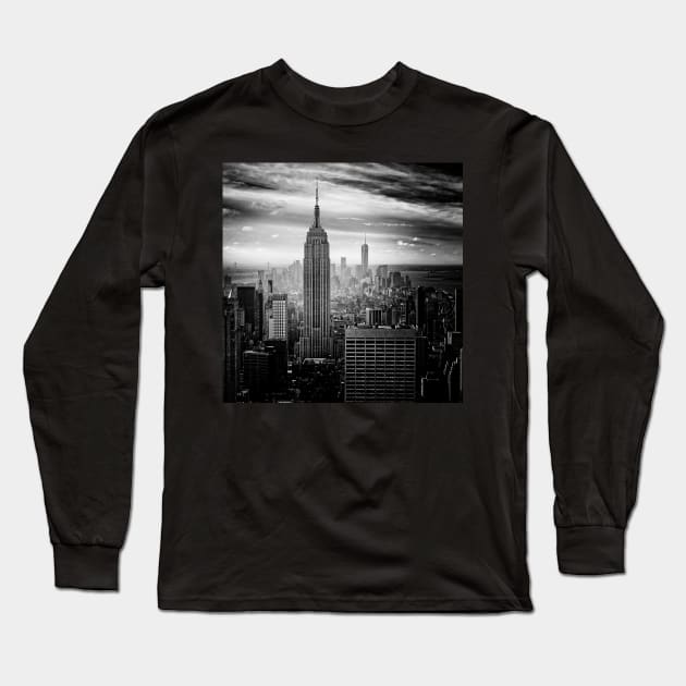 The Empire State Building Long Sleeve T-Shirt by Rosettemusicandguitar